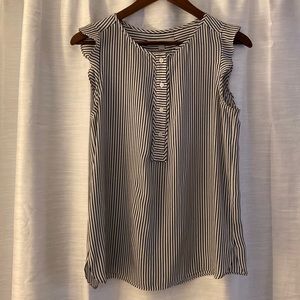 Loft striped sleeveless blouse